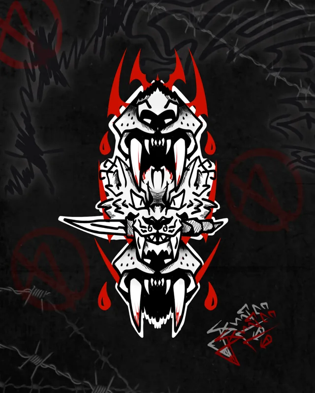 Desenho disponível: Totem de feras