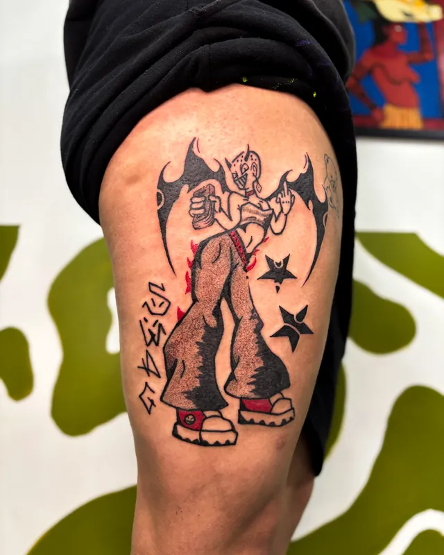 Tatuagem rockstar, braço