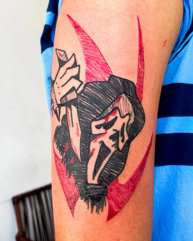 Tatuagem ceifador, braço